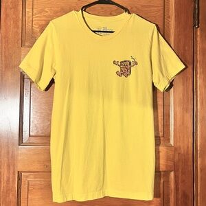 The Station “Jerry” Yellow Graphic Crewneck T-Shirt - Size Medium
